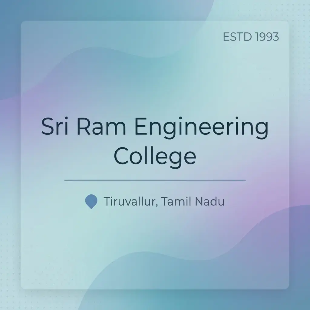 Sri Ram Engineering College engineering college in Tamil Nadu information card