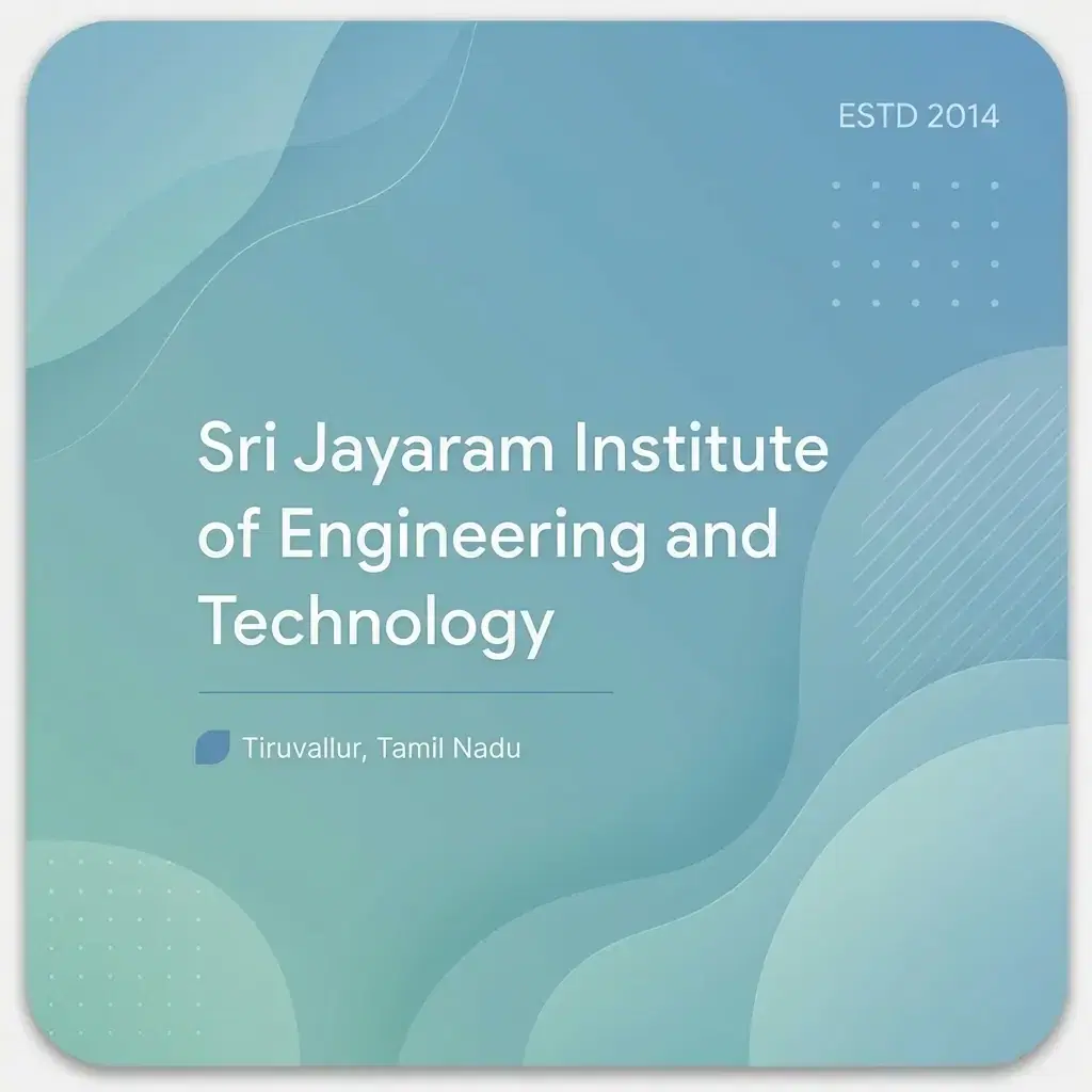 Sri Jayaram Institute of Engineering and Technology engineering college in Tamil Nadu information card