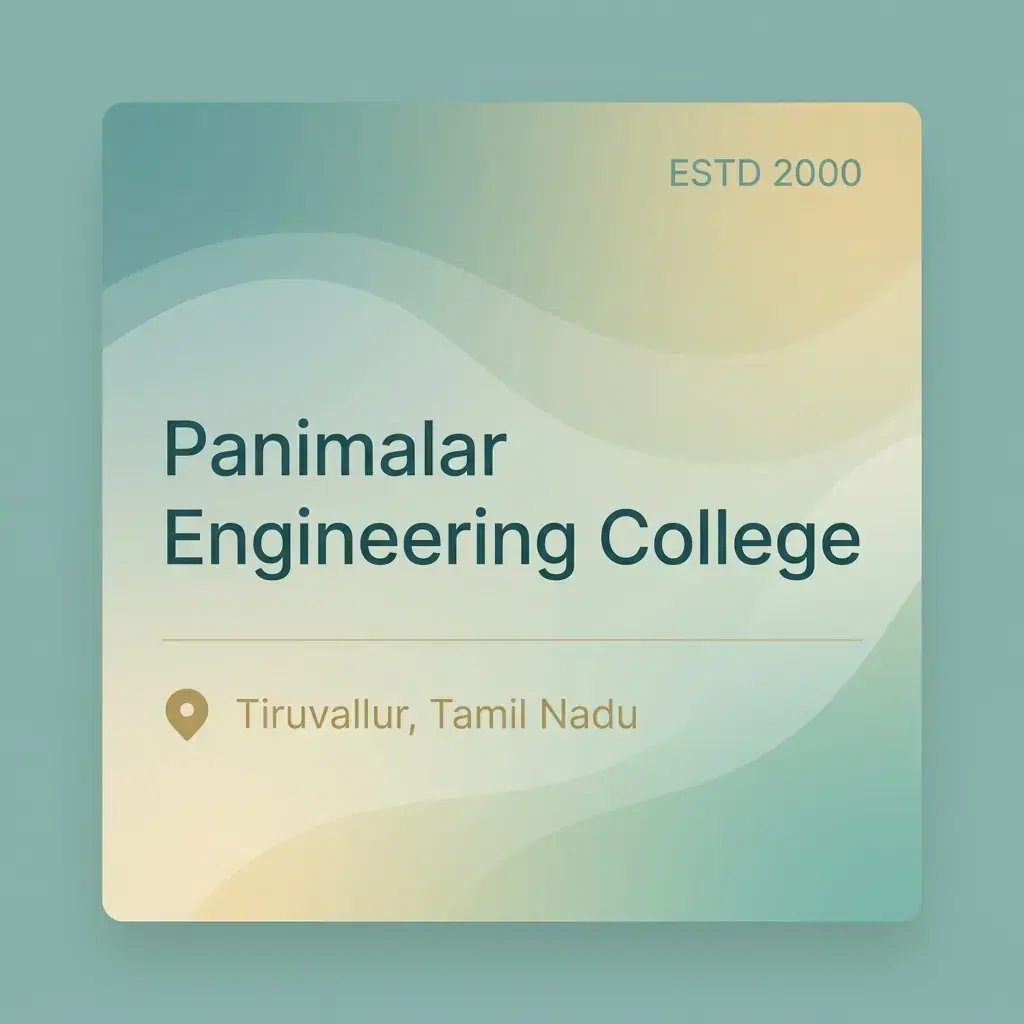 Panimalar Engineering College engineering college in Tamil Nadu information card