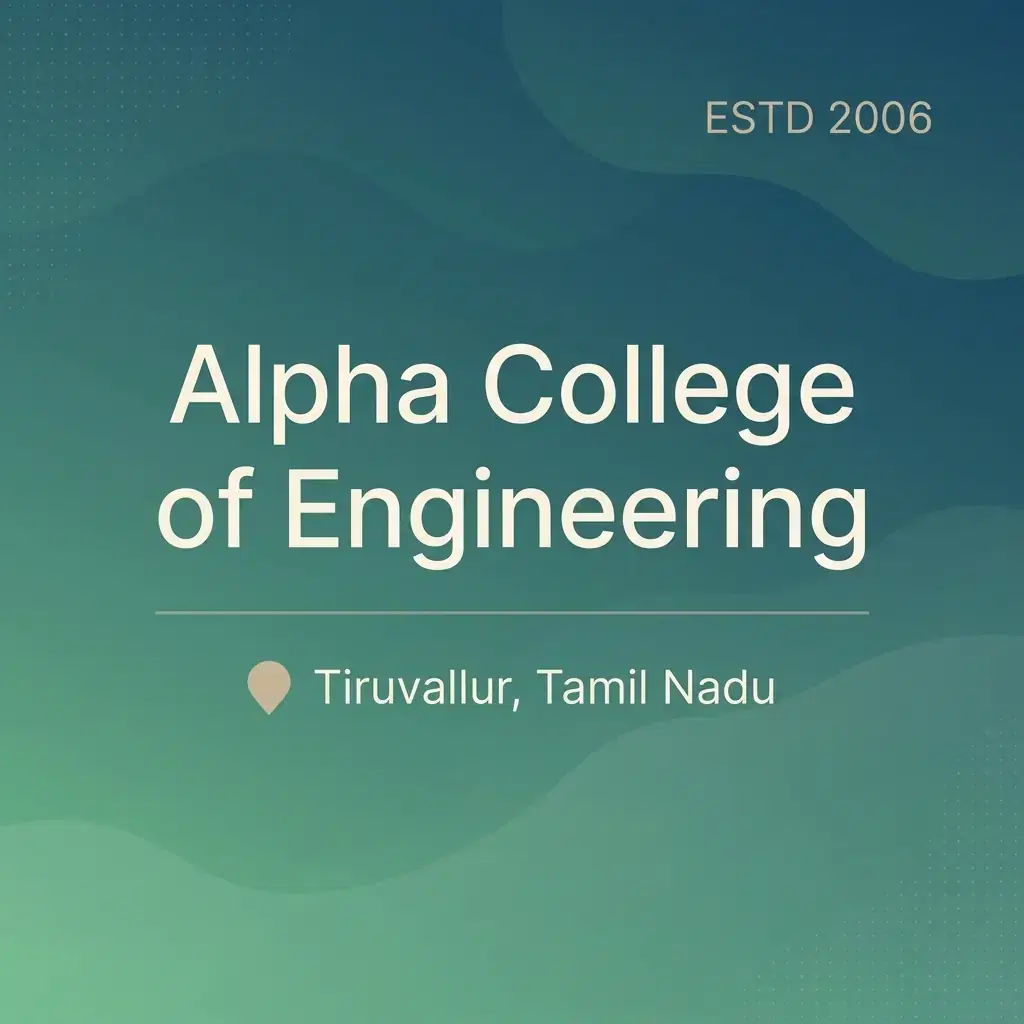 Alpha College of Engineering engineering college in Tamil Nadu information card