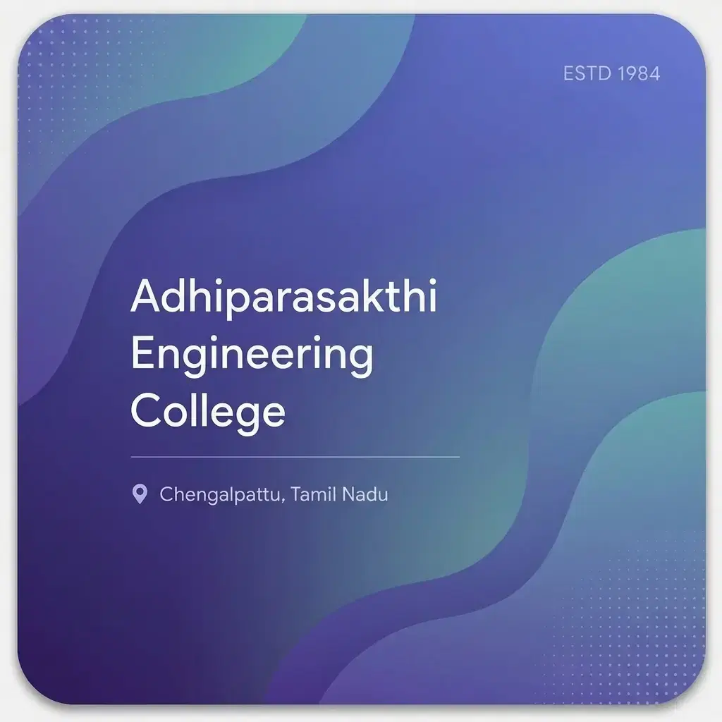 Adhiparasakthi Engineering College engineering college in Tamil Nadu information card