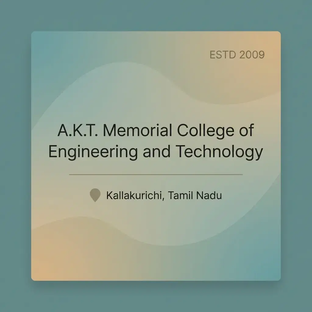 A.K.T. Memorial College of Engineering and Technology engineering college in Tamil Nadu information card