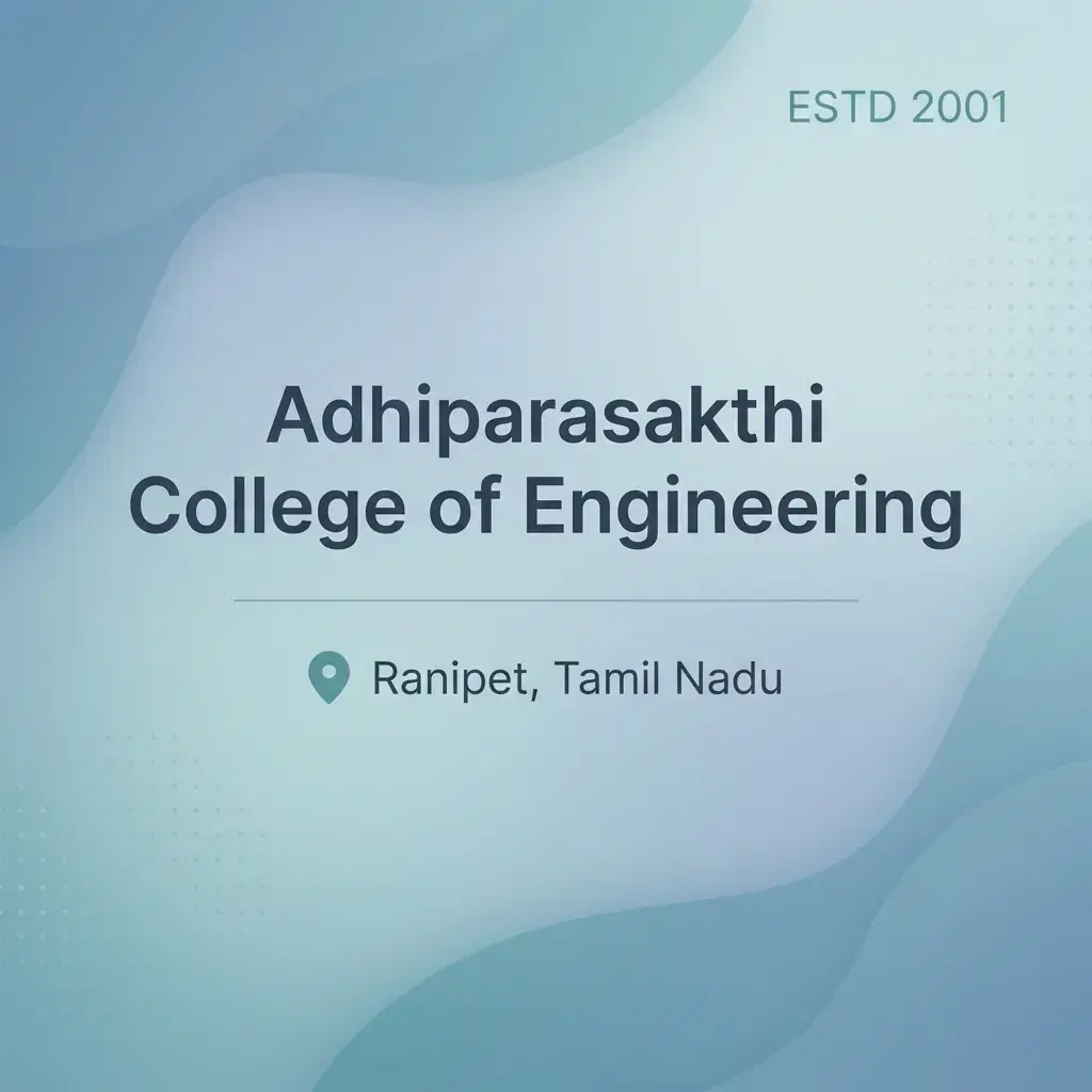 Adhiparasakthi College of Engineering engineering college in Tamil Nadu information card