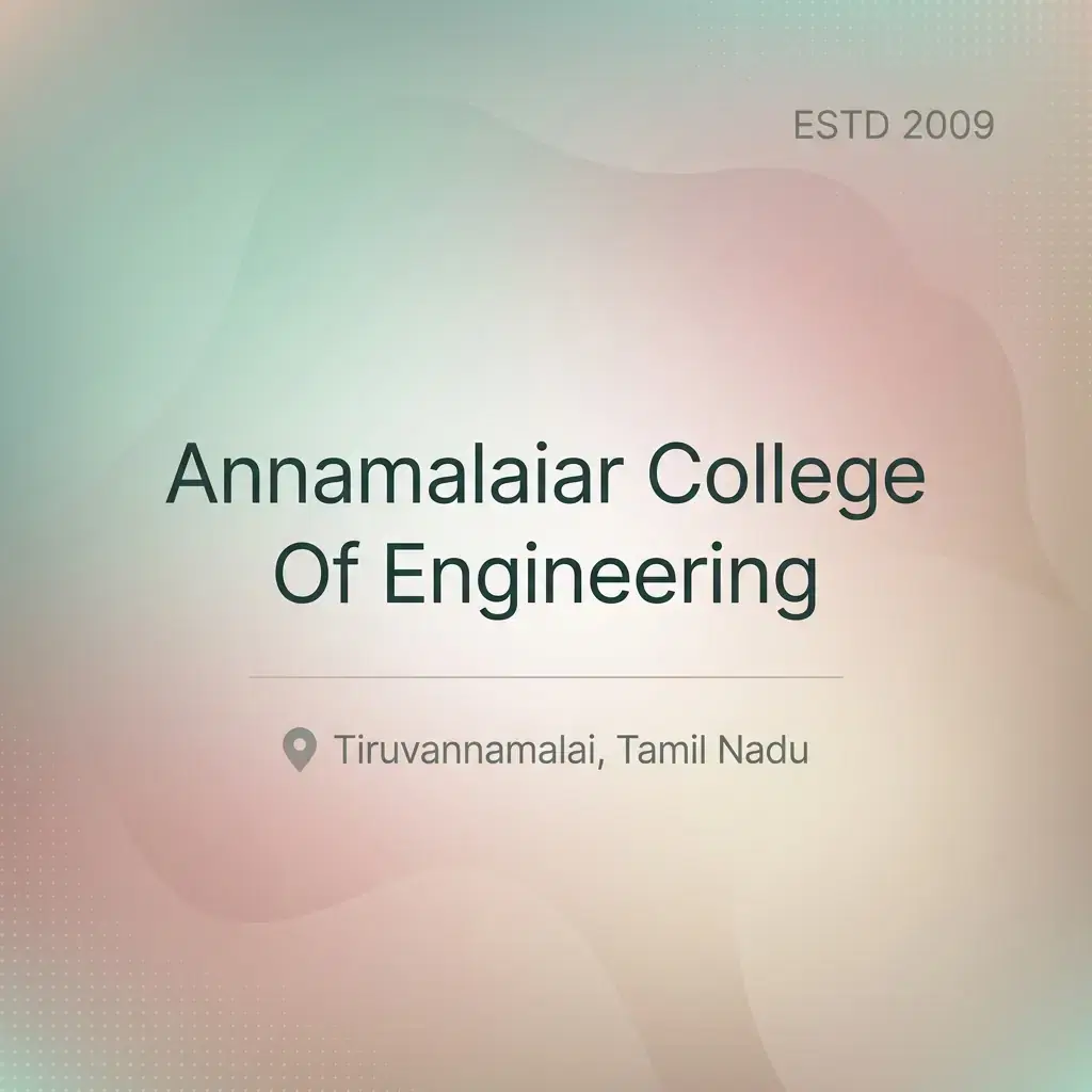 Annamalaiar College Of Engineering engineering college in Tamil Nadu information card
