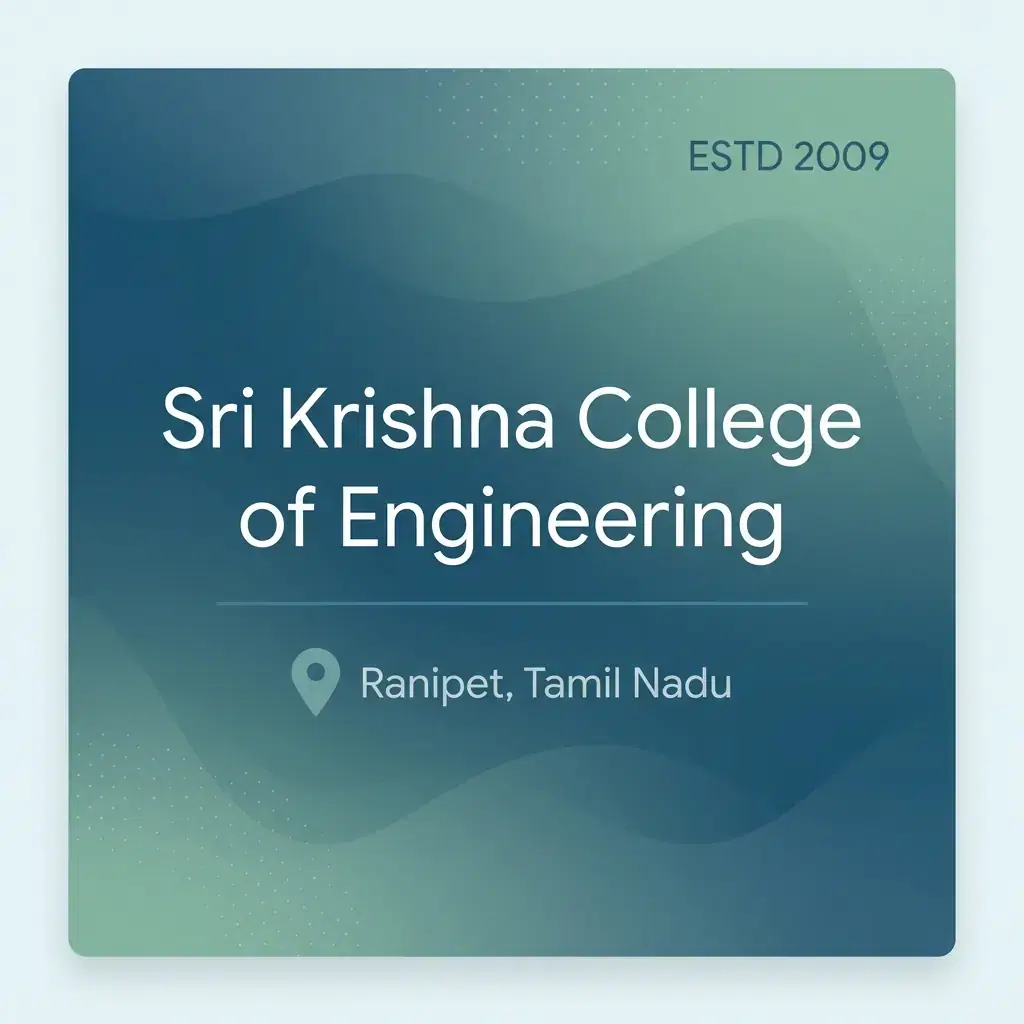 Sri Krishna College of Engineering engineering college in Tamil Nadu information card