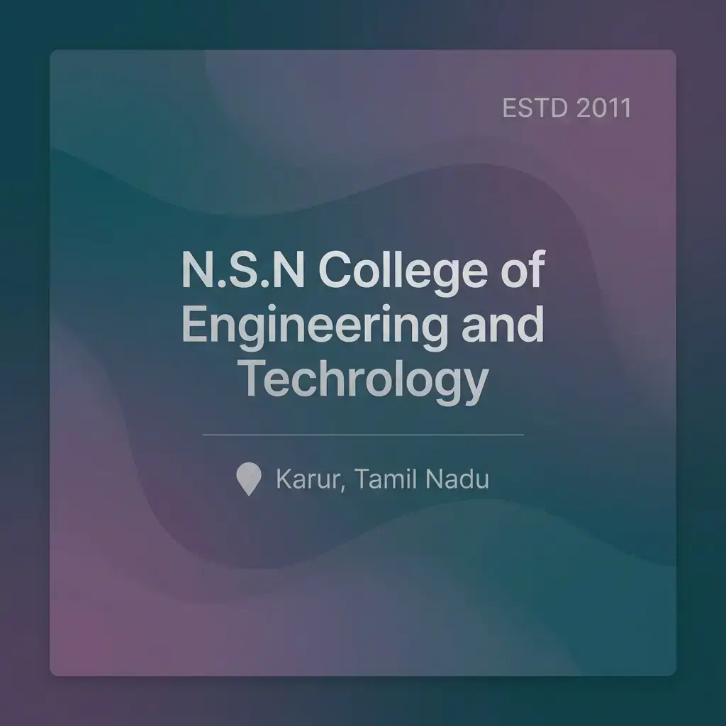 N.S.N College of Engineering and Technology engineering college in Tamil Nadu information card