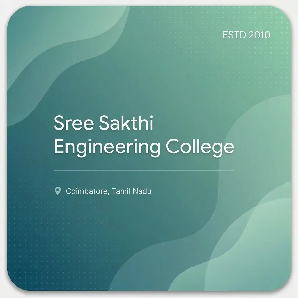 Sree Sakthi Engineering College engineering college in Tamil Nadu information card