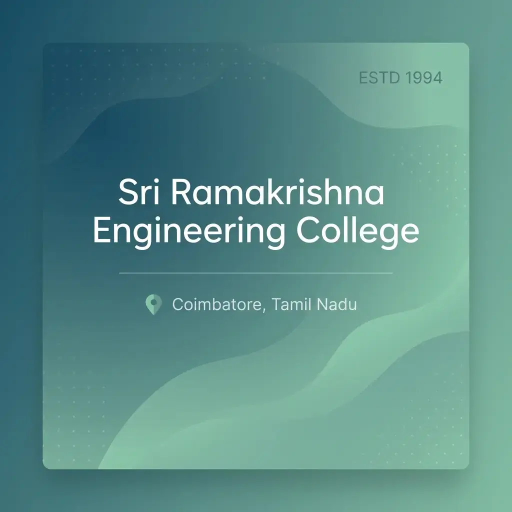 Sri Ramakrishna Engineering College  engineering college in Tamil Nadu information card
