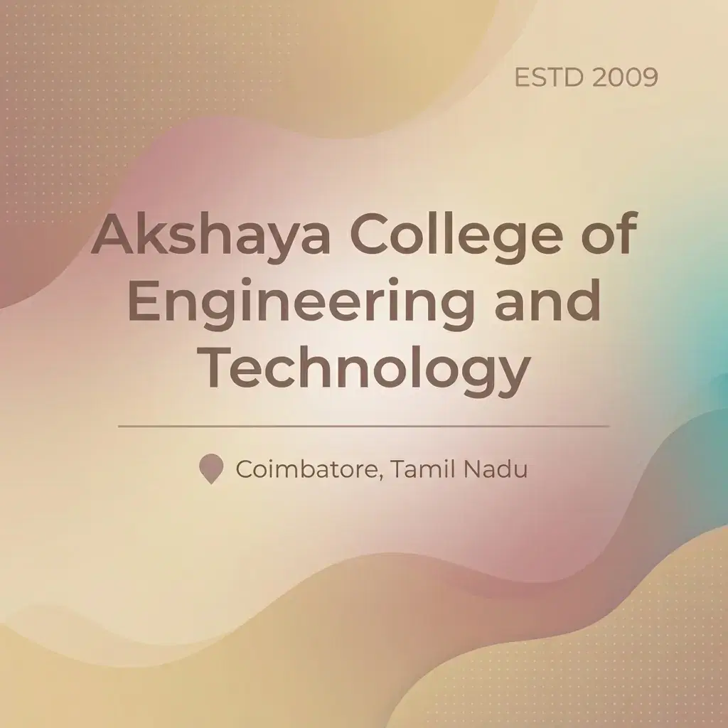 Akshaya College of Engineering and Technology engineering college in Tamil Nadu information card