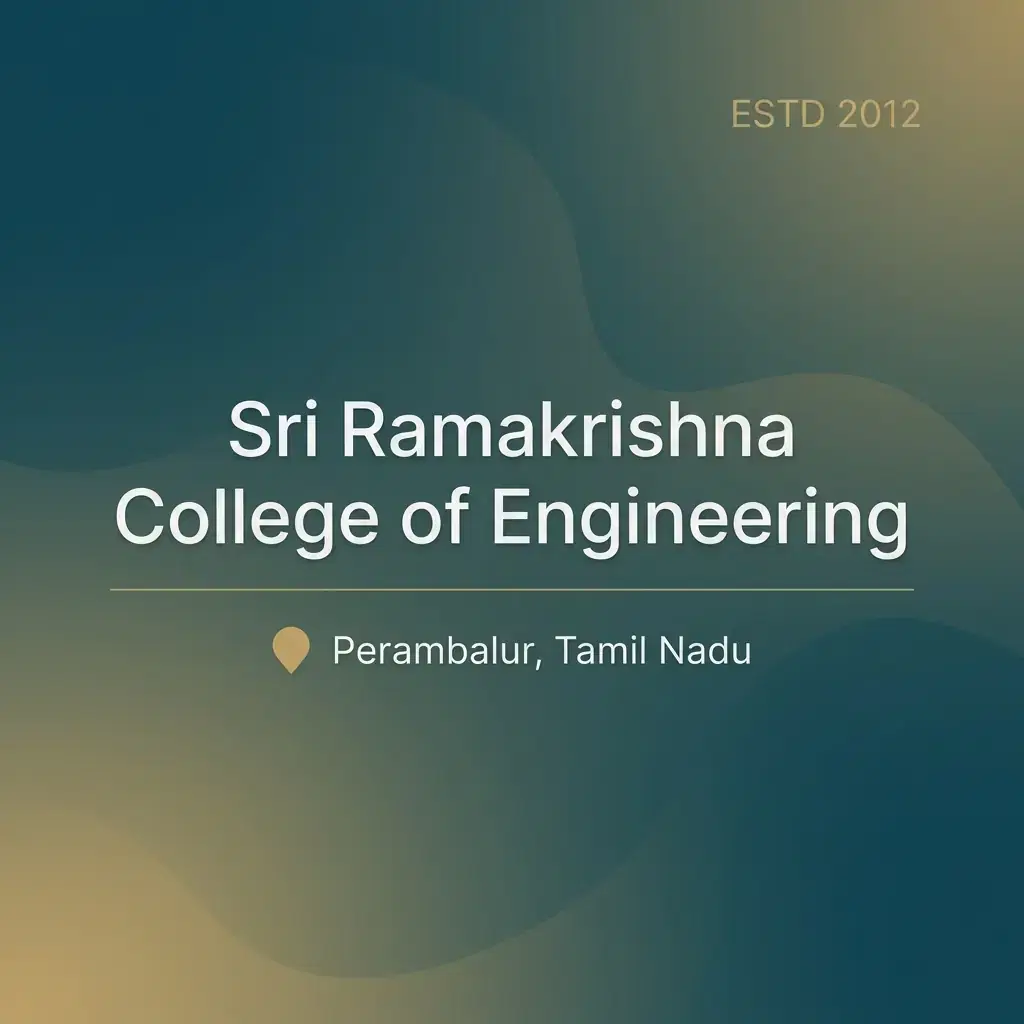 Sri Ramakrishna College of Engineering engineering college in Tamil Nadu information card