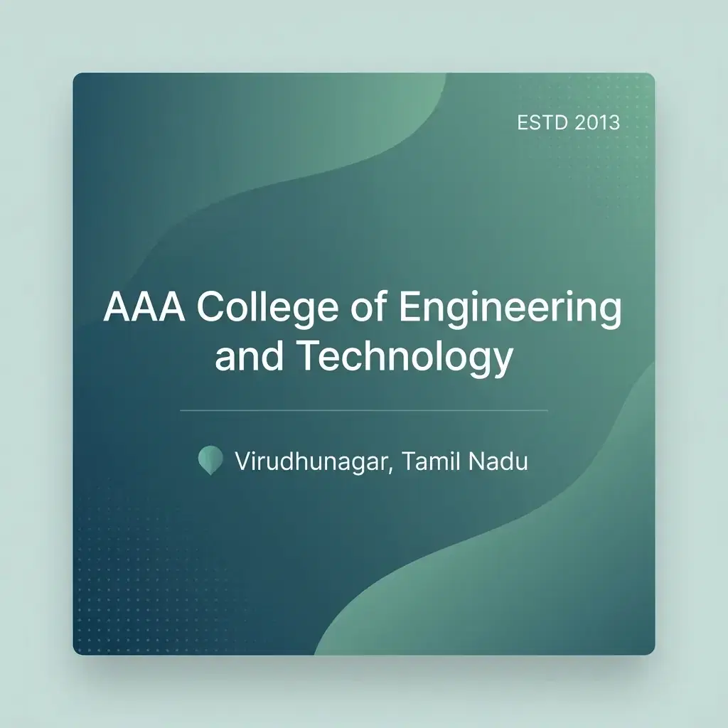 AAA College of Engineering and Technology engineering college in Tamil Nadu information card