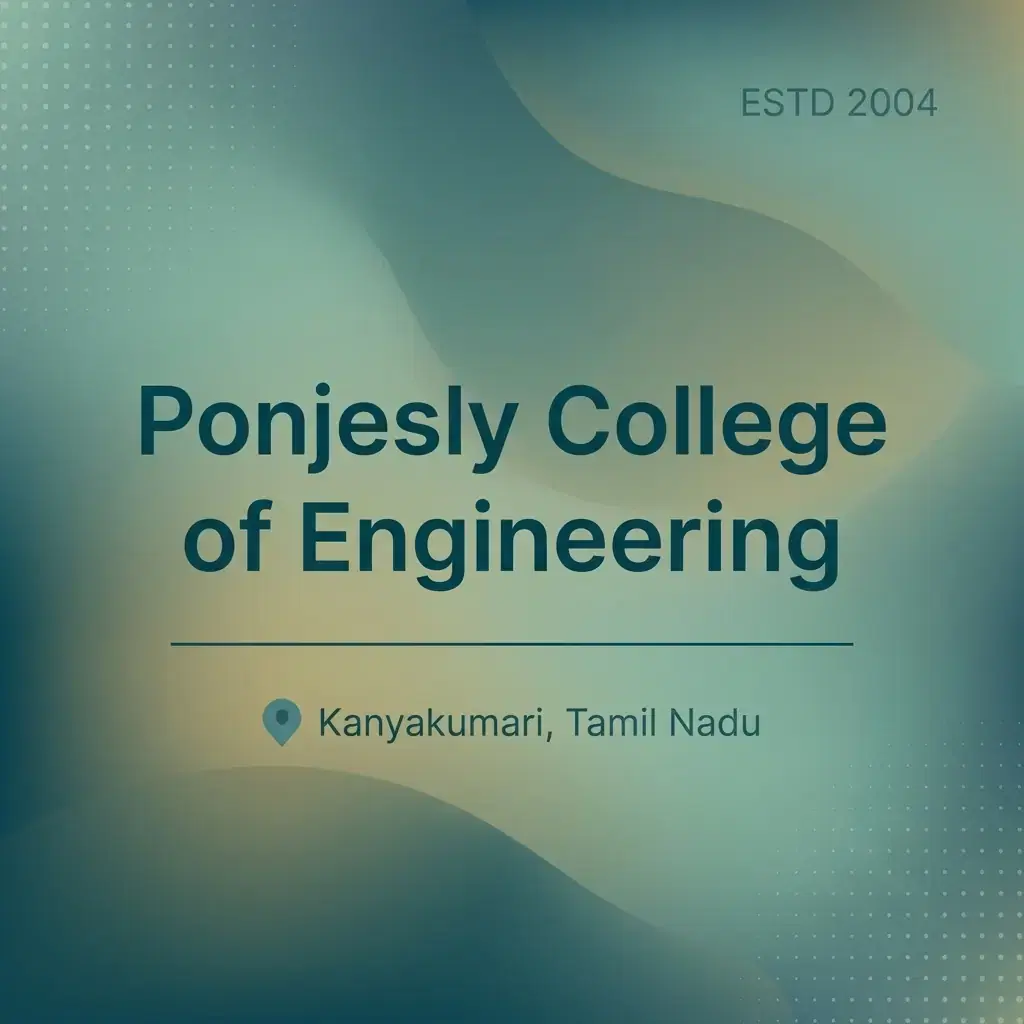 Ponjesly College of Engineering engineering college in Tamil Nadu information card