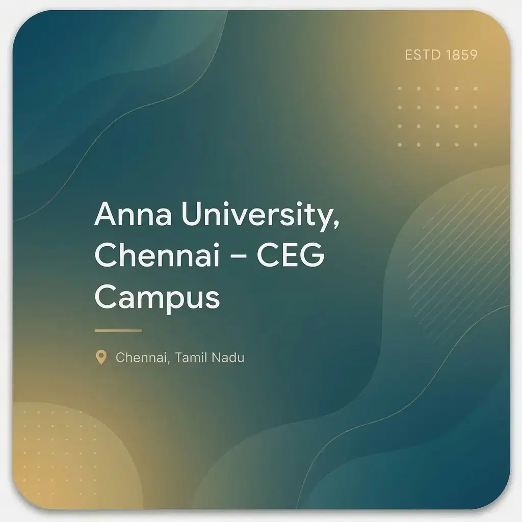 Anna University, Chennai – CEG Campus engineering college in Tamil Nadu information card