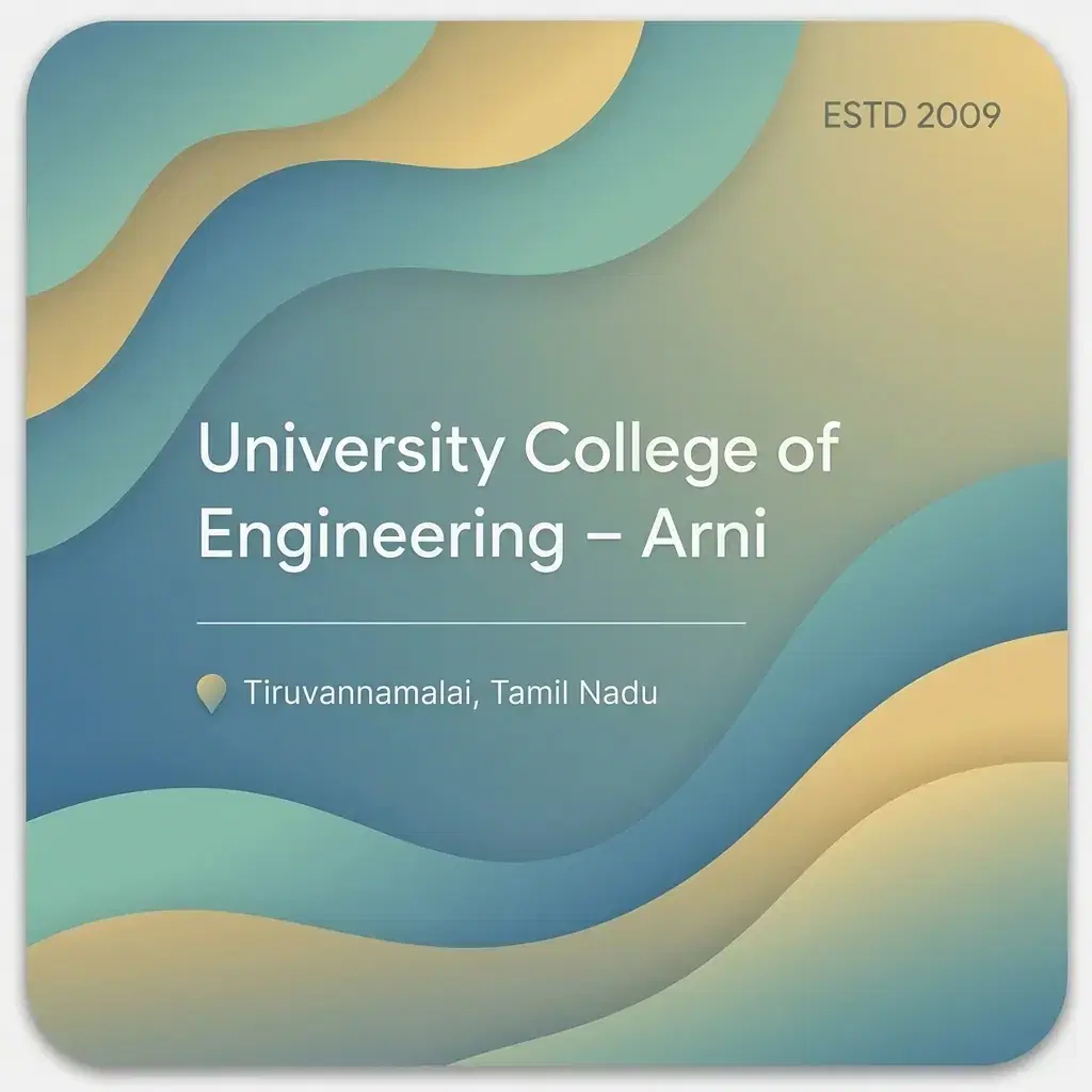 University College of Engineering – Arni engineering college in Tamil Nadu information card