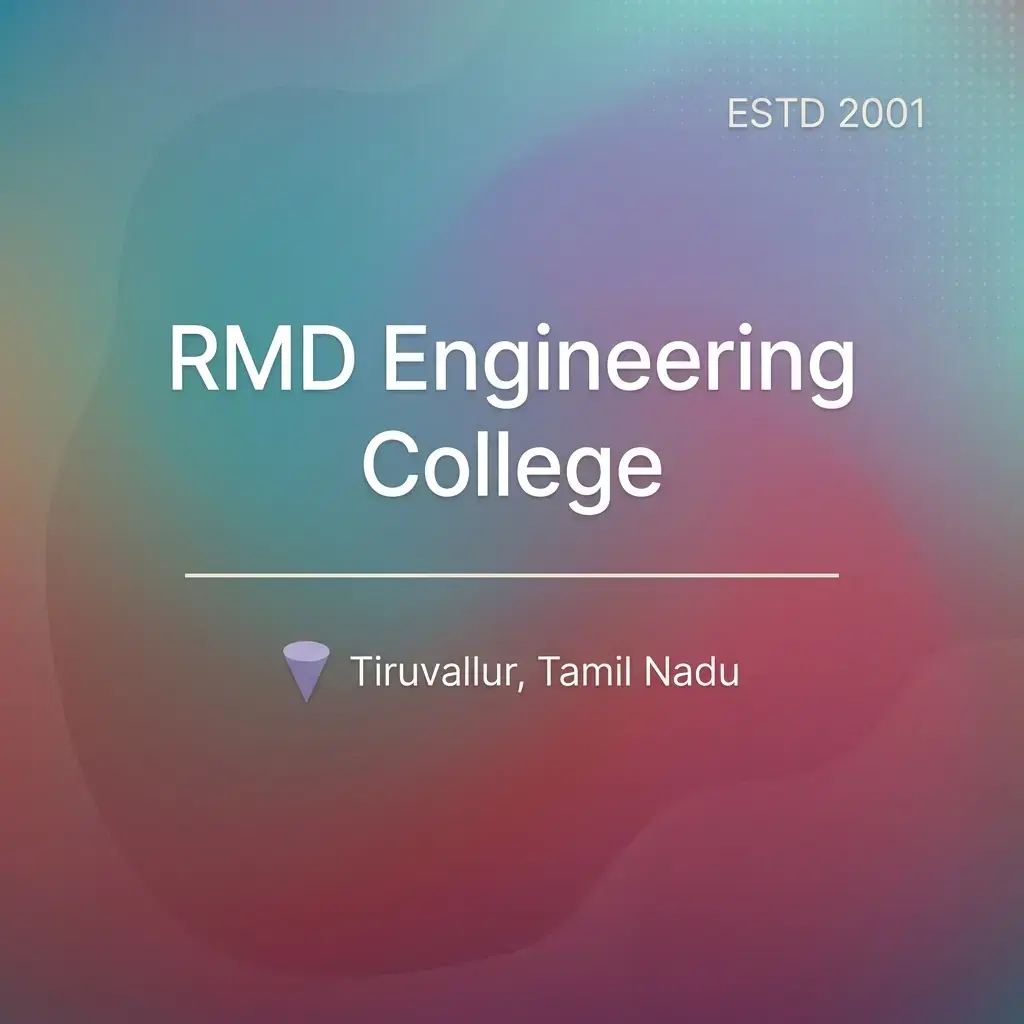 RMD Engineering College engineering college in Tamil Nadu information card