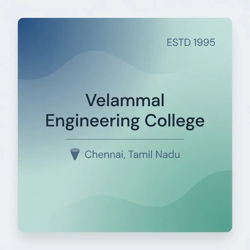 Velammal Engineering College engineering college in Tamil Nadu information card