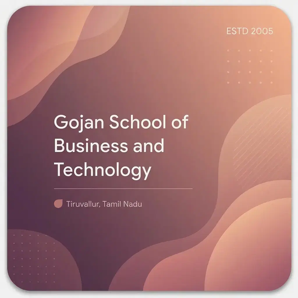 Gojan School of Business and Technology engineering college in Tamil Nadu information card