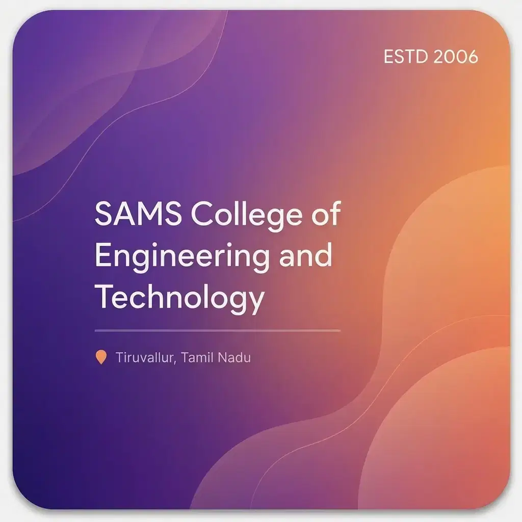 SAMS College of Engineering and Technology engineering college in Tamil Nadu information card