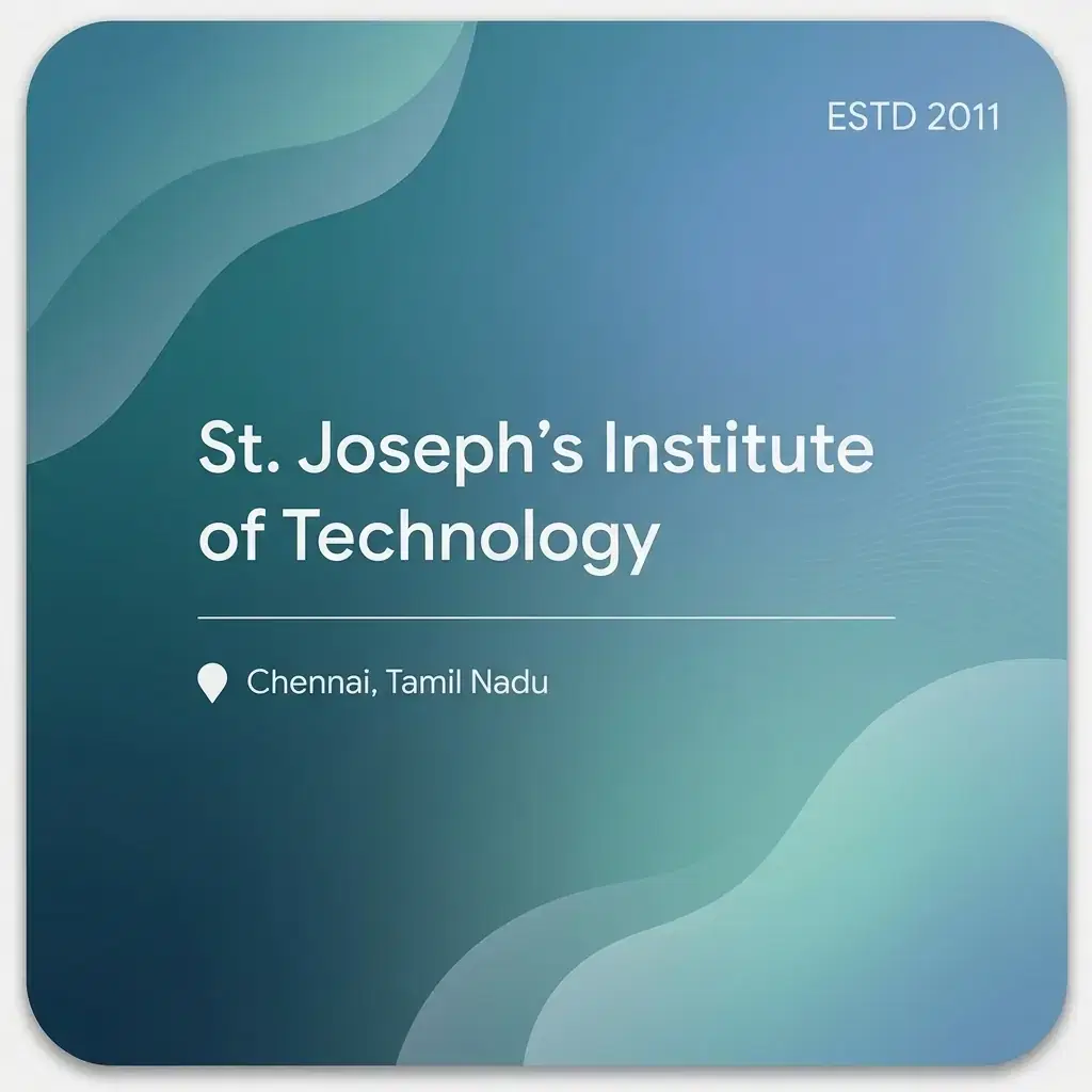 St. Joseph's Institute of Technology engineering college in Tamil Nadu information card