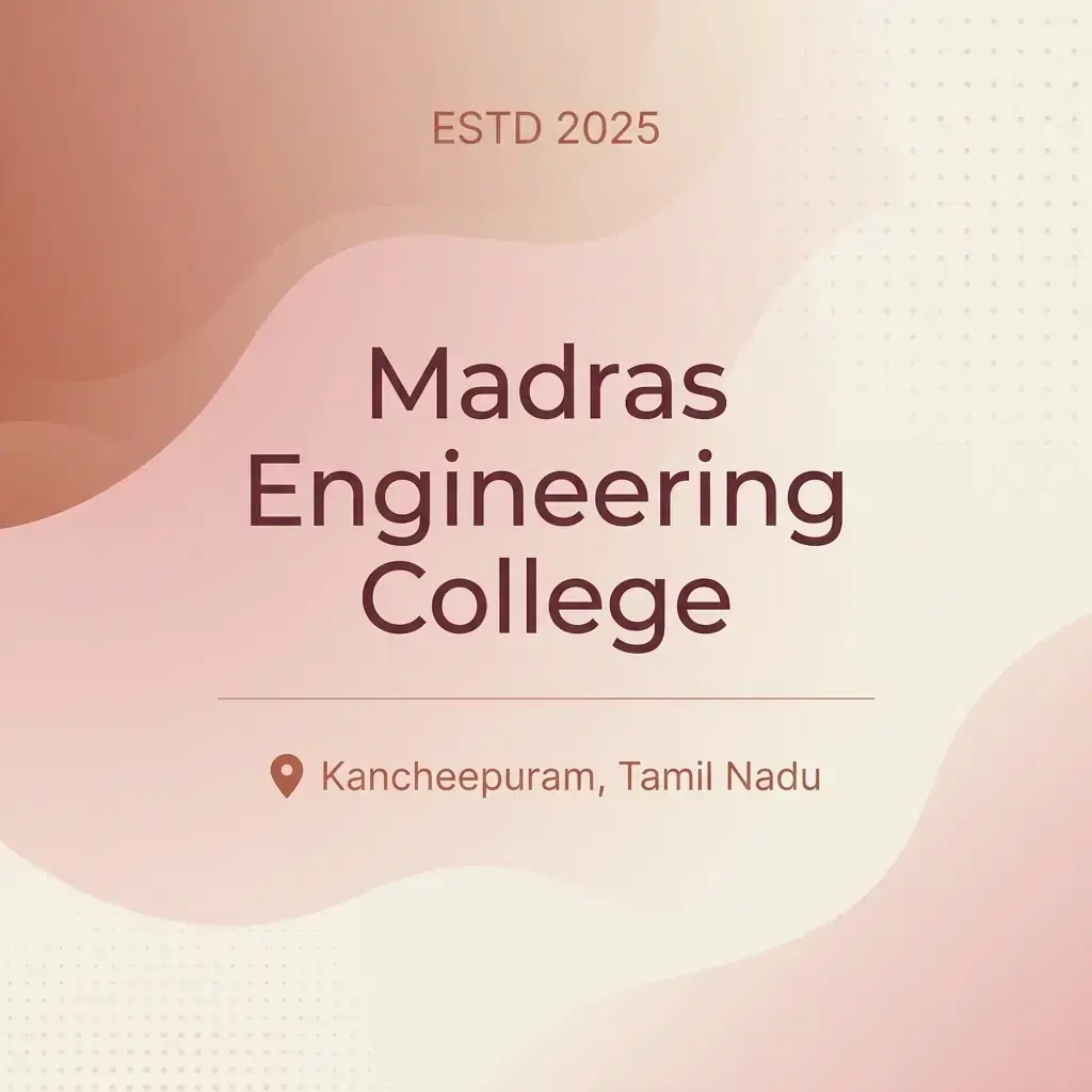Madras Engineering College engineering college in Tamil Nadu information card