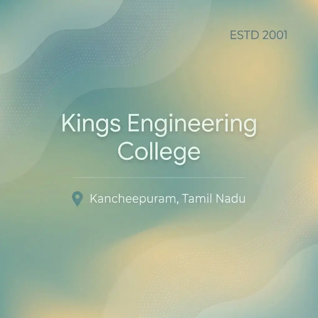 Kings Engineering College engineering college in Tamil Nadu information card
