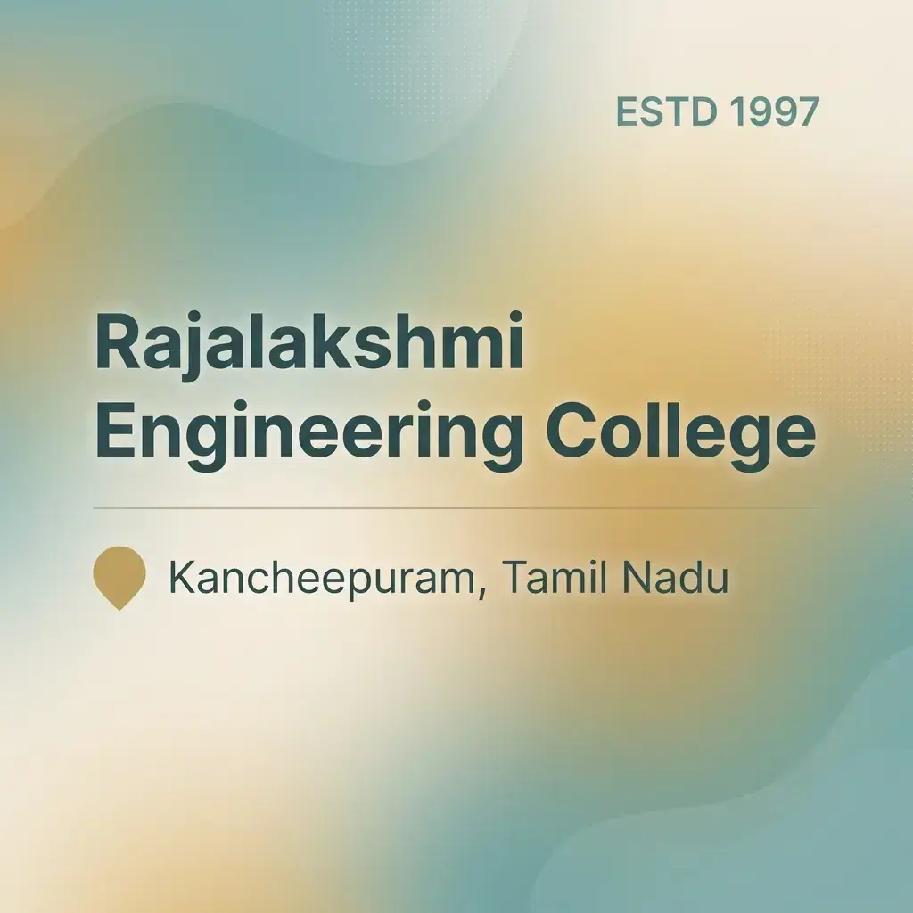Rajalakshmi Engineering College engineering college in Tamil Nadu information card