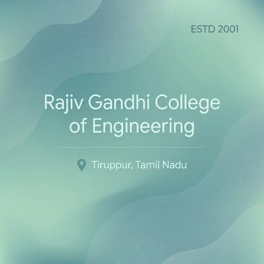 Rajiv Gandhi College of Engineering engineering college in Tamil Nadu information card