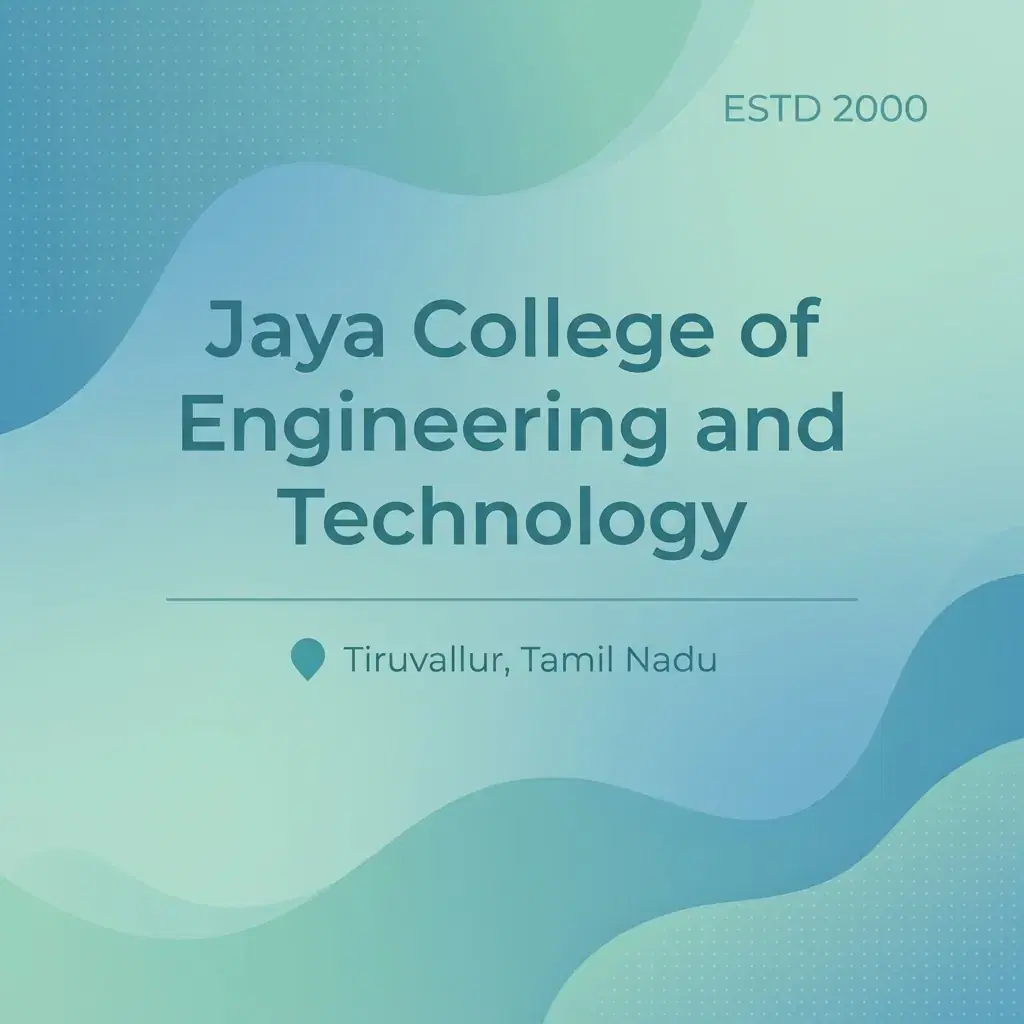Jaya College of Engineering and Technology engineering college in Tamil Nadu information card