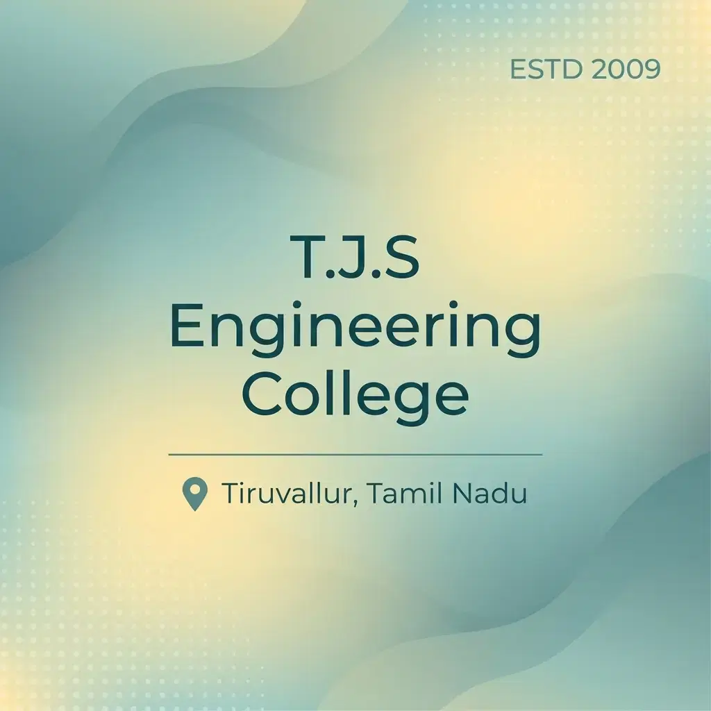 T.J.S Engineering College engineering college in Tamil Nadu information card