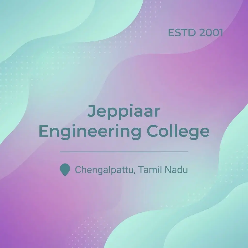 Jeppiaar Engineering College engineering college in Tamil Nadu information card