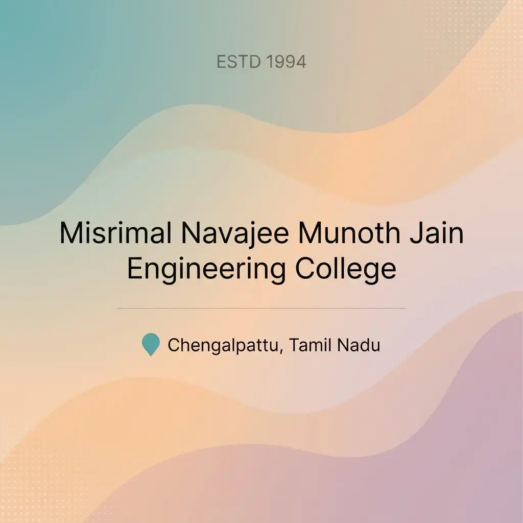 Misrimal Navajee Munoth Jain Engineering College engineering college in Tamil Nadu information card