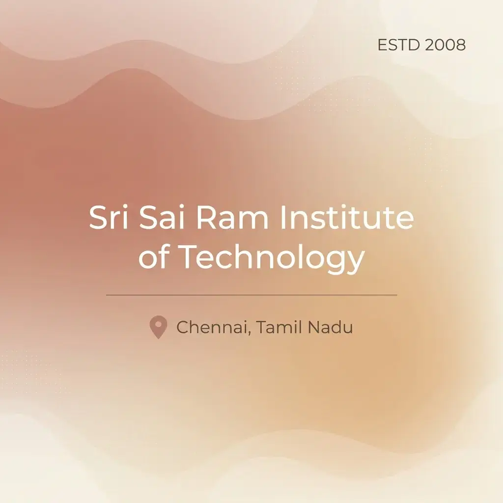 Sri Sai Ram Institute of Technology engineering college in Tamil Nadu information card