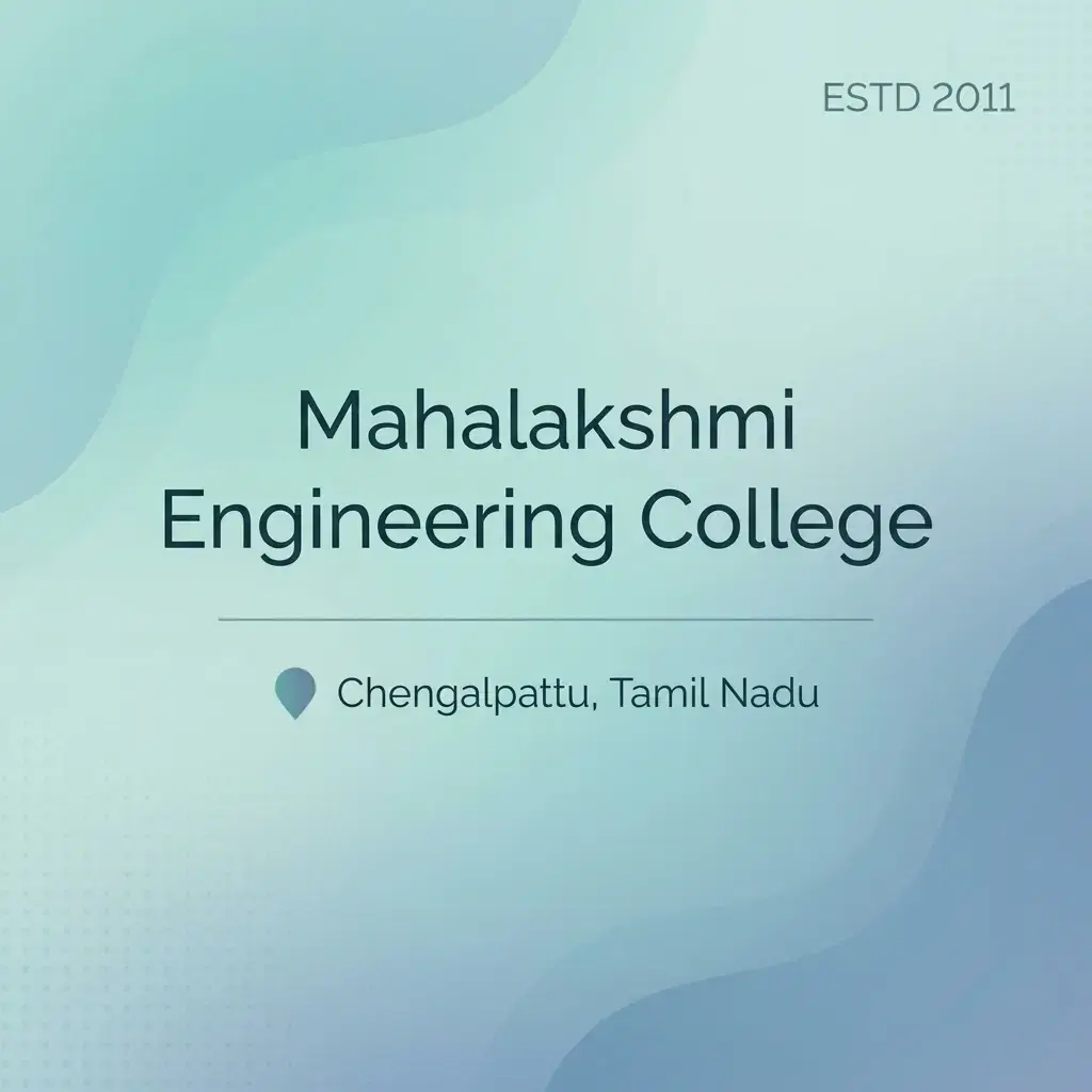 Mahalakshmi Engineering College engineering college in Tamil Nadu information card
