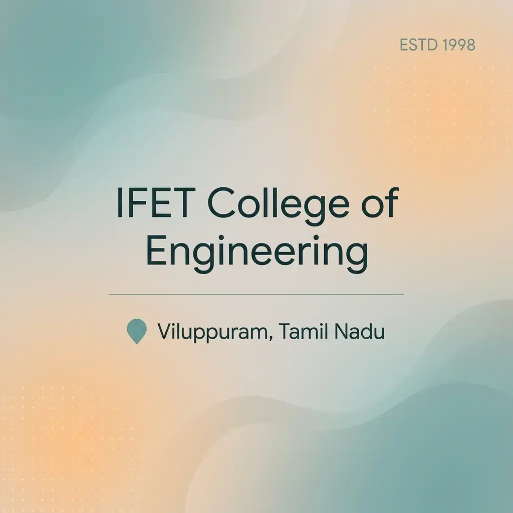 IFET College of Engineering engineering college in Tamil Nadu information card