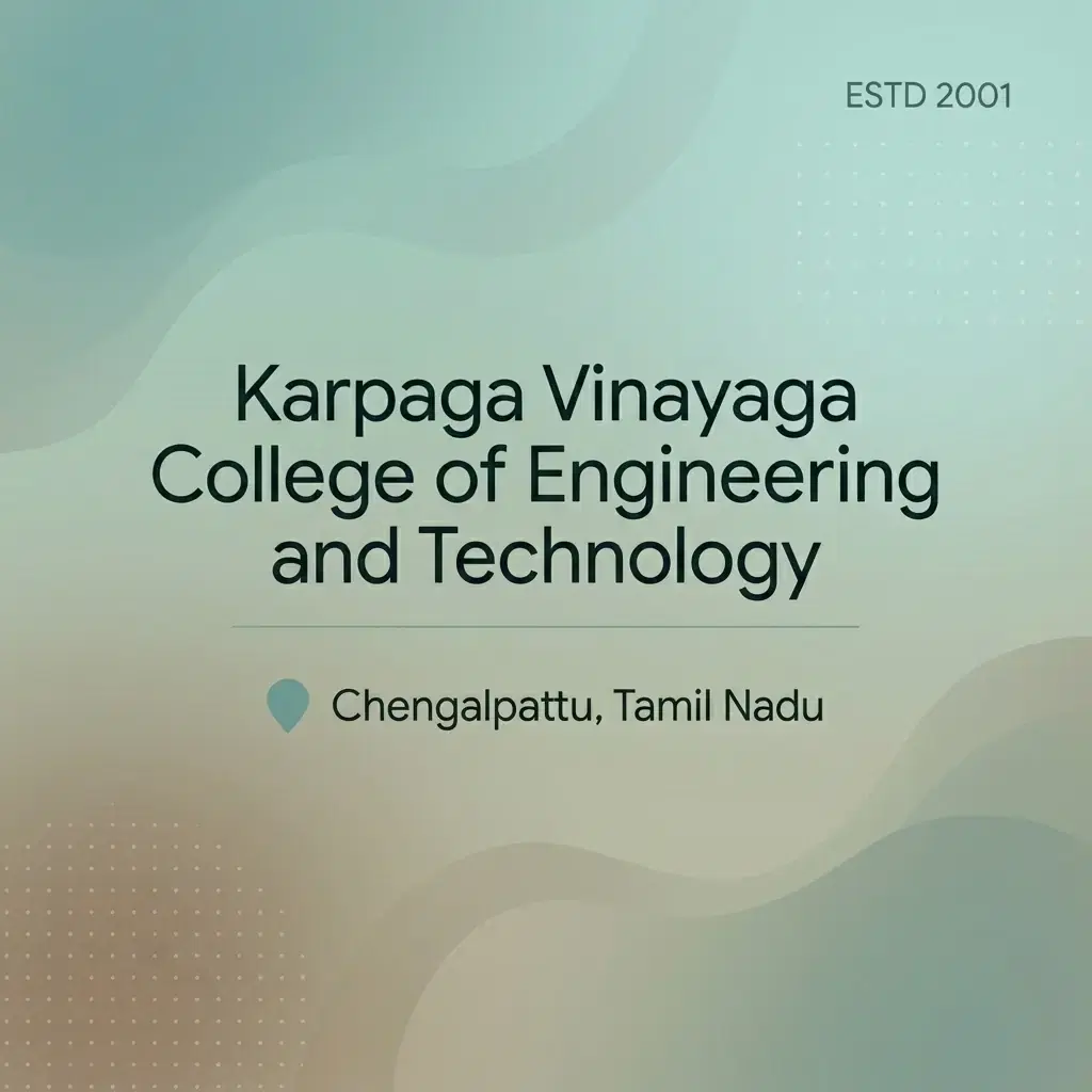 Karpaga Vinayaga College of Engineering and Technology engineering college in Tamil Nadu information card