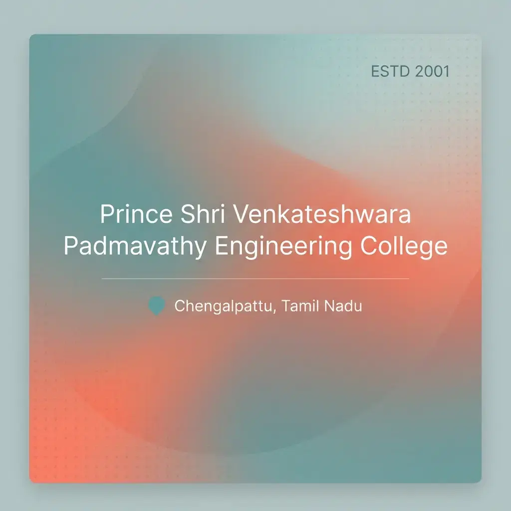 Prince Shri Venkateshwara Padmavathy Engineering College engineering college in Tamil Nadu information card