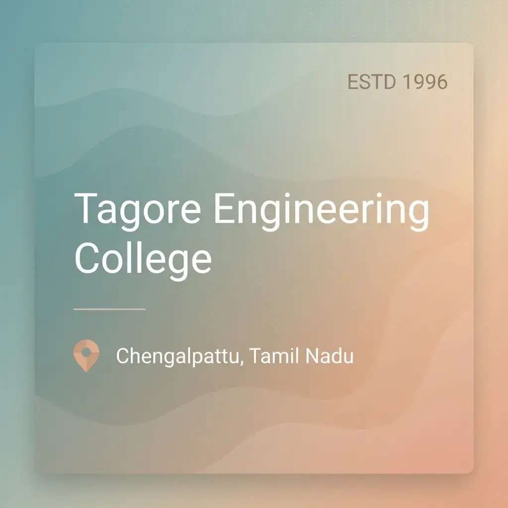 Tagore Engineering College engineering college in Tamil Nadu information card