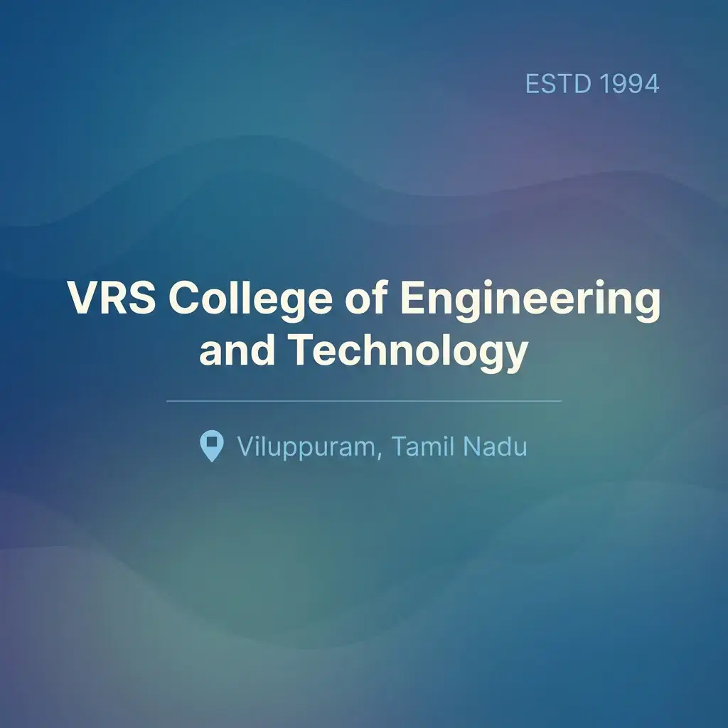 VRS College of Engineering and Technology engineering college in Tamil Nadu information card