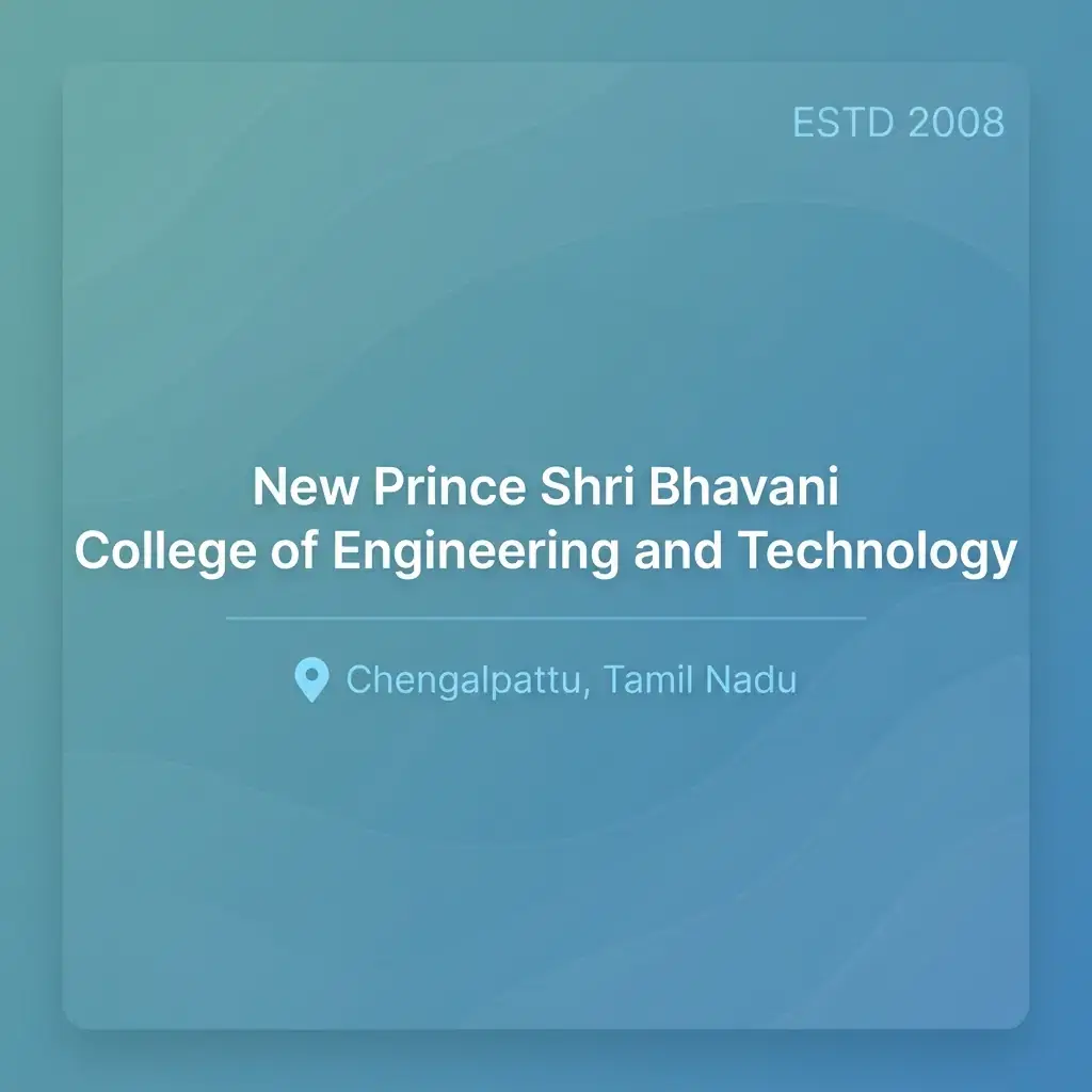 New Prince Shri Bhavani College of Engineering and Technology engineering college in Tamil Nadu information card