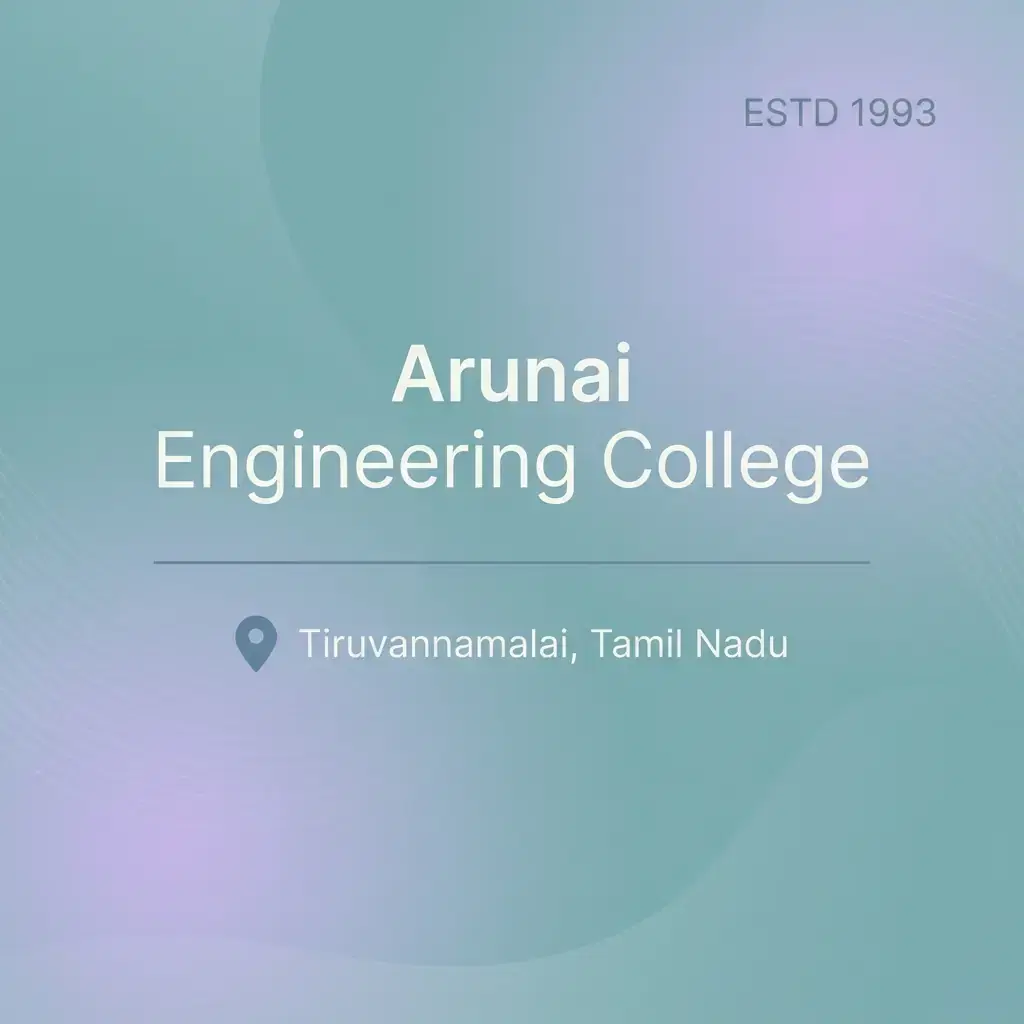 Arunai Engineering College engineering college in Tamil Nadu information card