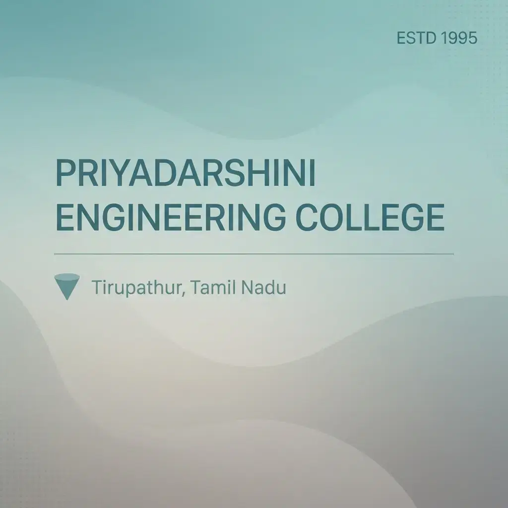 Priyadarshini Engineering College engineering college in Tamil Nadu information card