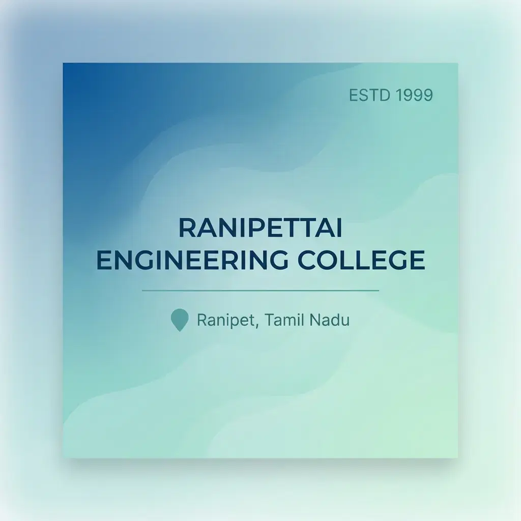 Ranipettai Engineering College engineering college in Tamil Nadu information card