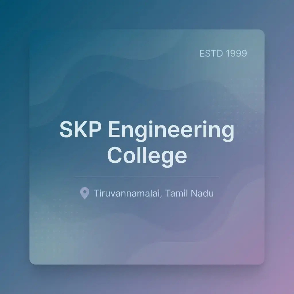 SKP Engineering College engineering college in Tamil Nadu information card