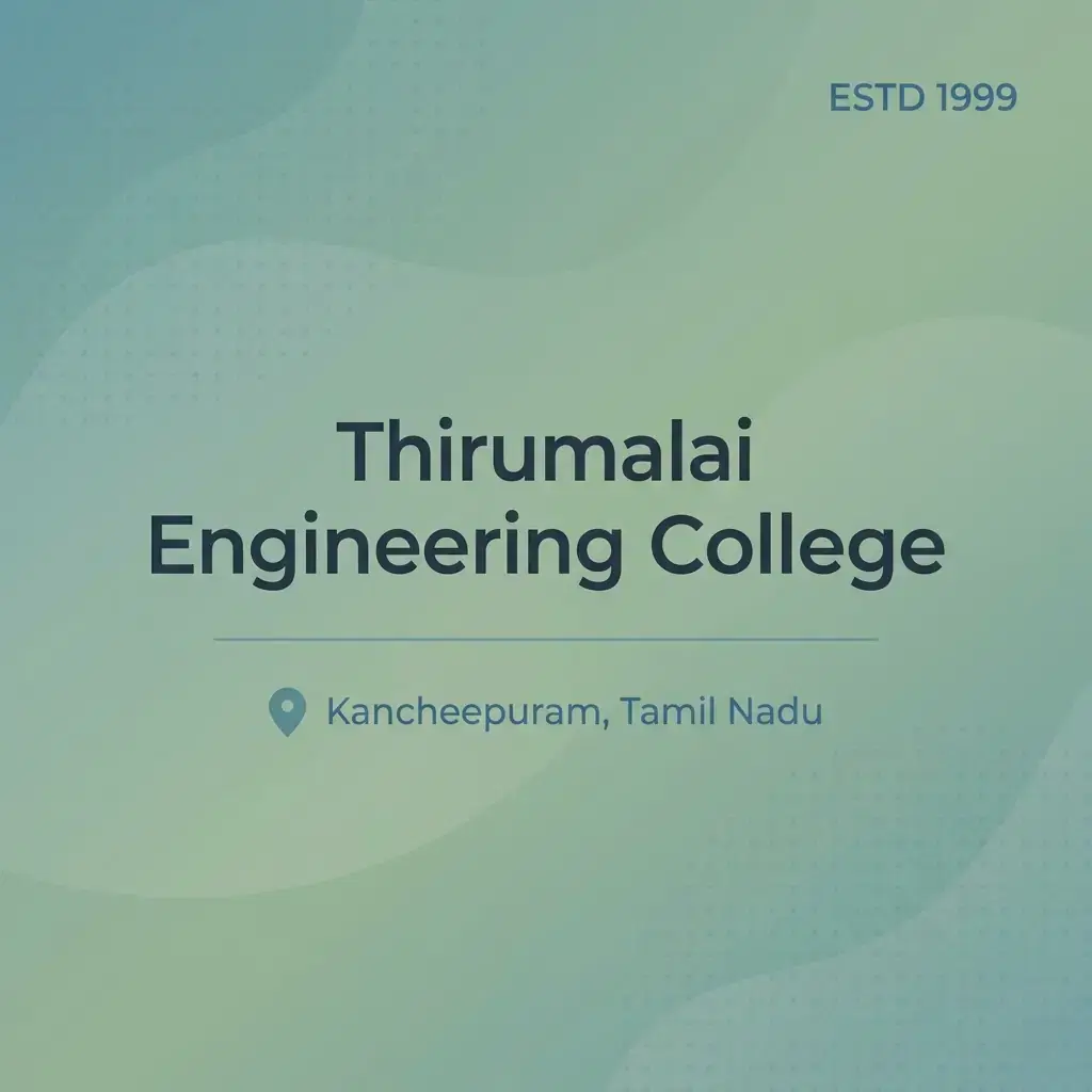 Thirumalai Engineering College engineering college in Tamil Nadu information card