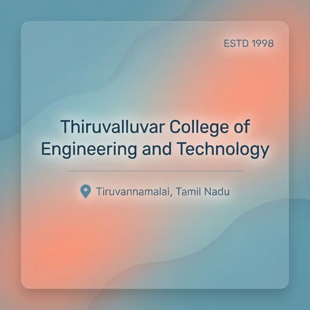 Thiruvalluvar College of Engineering and Technology engineering college in Tamil Nadu information card