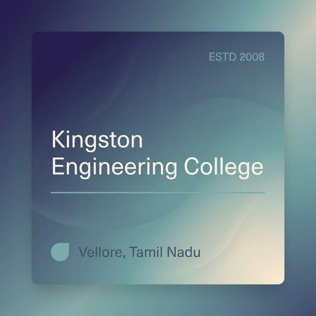 Kingston Engineering College engineering college in Tamil Nadu information card