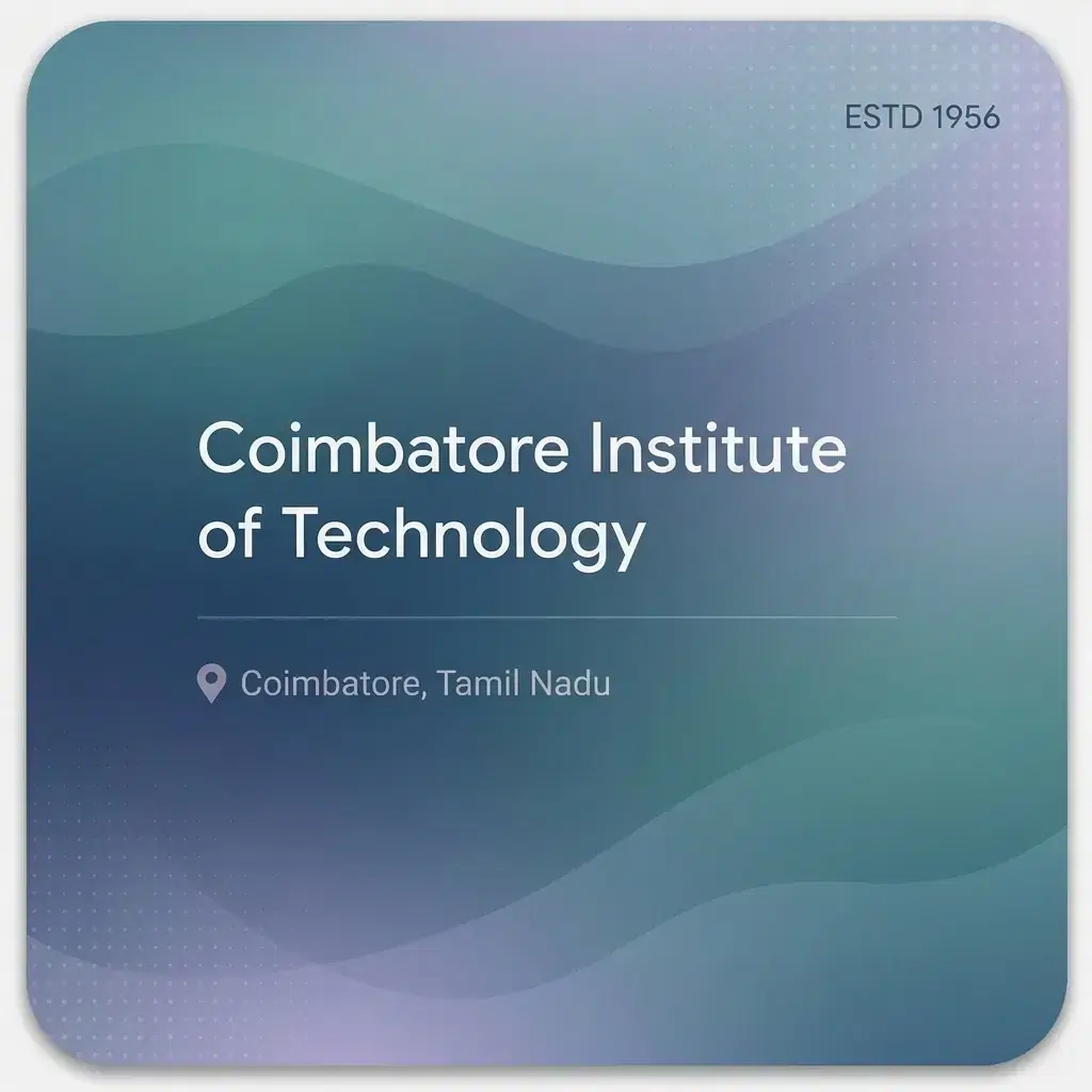 Coimbatore Institute of Technology engineering college in Tamil Nadu information card