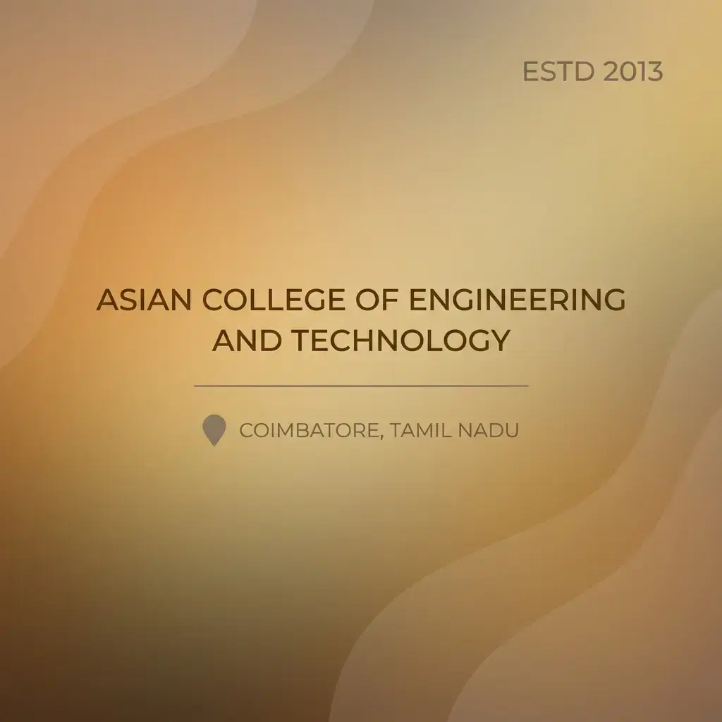 Asian College of Engineering and Technology engineering college in Tamil Nadu information card