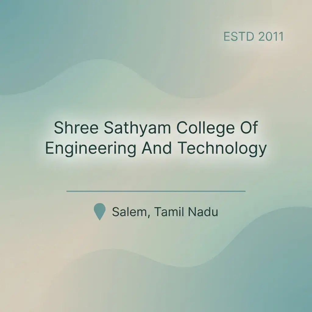 Shree Sathyam College Of Engineering And Technology engineering college in Tamil Nadu information card