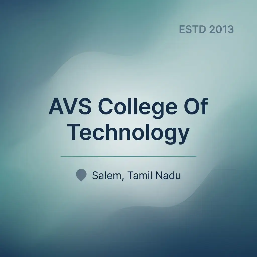 AVS College Of Technology engineering college in Tamil Nadu information card